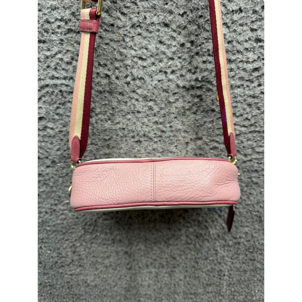 Coach Heart Logo Pebbled Leather Mini Jamie Camera Bag Crossbody Chalk Pink - Picture 4 of 16